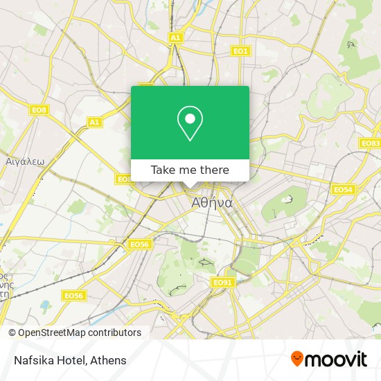 Nafsika Hotel map