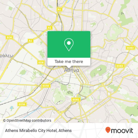 Athens Mirabello City Hotel map