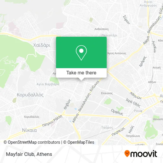 Mayfair Club map