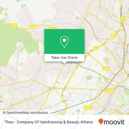 Theo - Company Of Hairdressing & Beauty map