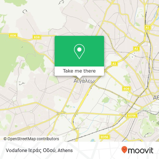 Vodafone Ιεράς Οδού map