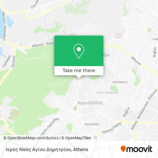 Ιερός Ναός Αγίου Δημητρίου map