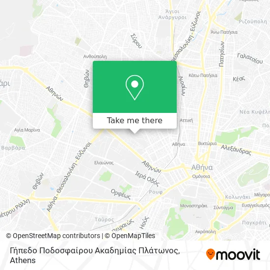 Γήπεδο Ποδοσφαίρου Ακαδημίας Πλάτωνος map