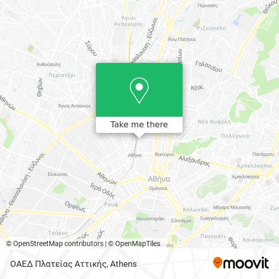 ΟΑΕΔ Πλατείας Αττικής map