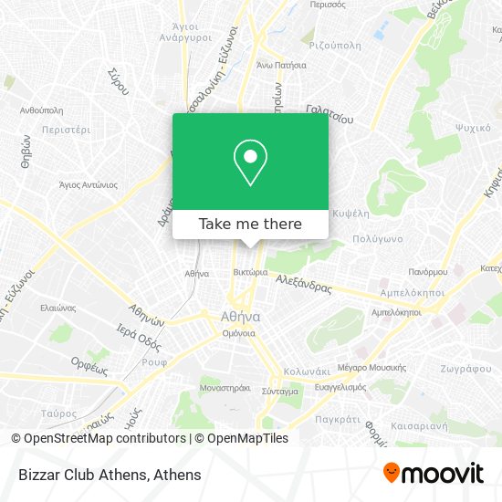 Bizzar Club Athens map