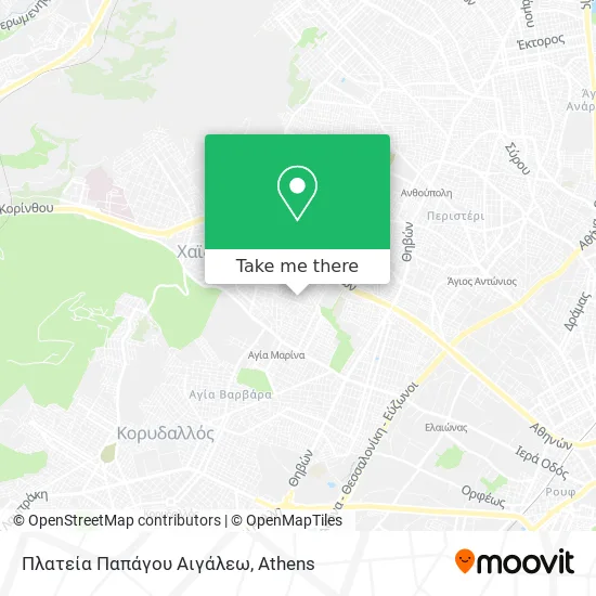 Πλατεία Παπάγου Αιγάλεω map