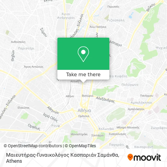 Μαιευτήρας-Γυναικολόγος Κασπαριάν Σαμάνθα map