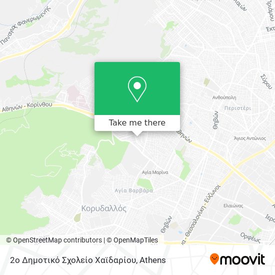 2ο Δημοτικό Σχολείο Χαϊδαρίου map