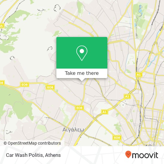 Car Wash Politis map