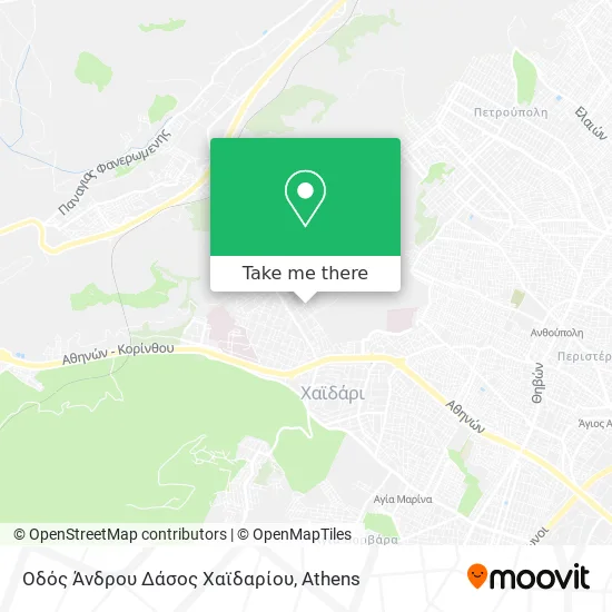 Οδός Άνδρου Δάσος Χαϊδαρίου map