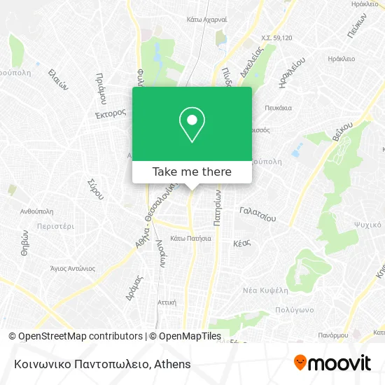 Κοινωνικο Παντοπωλειο map