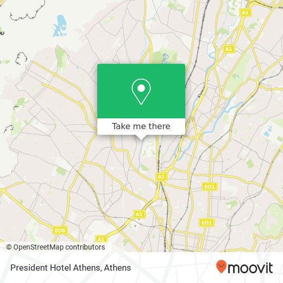 President Hotel Athens map