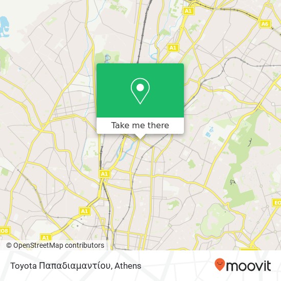 Toyota Παπαδιαμαντίου map