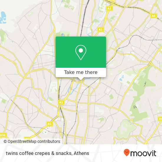 twins coffee crepes & snacks map