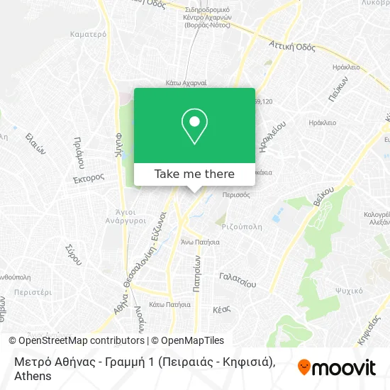 Μετρό Αθήνας - Γραμμή 1 (Πειραιάς - Κηφισιά) map