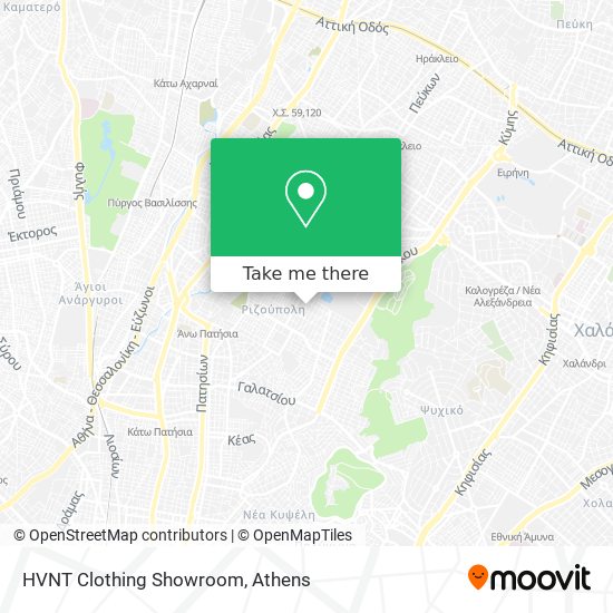HVNT Clothing Showroom map