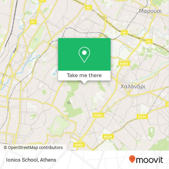 Ionios School map