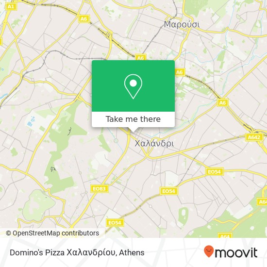 Domino's Pizza Χαλανδρίου map