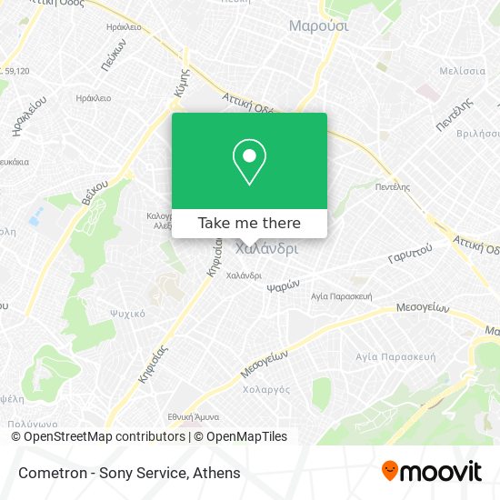 Cometron - Sony Service map