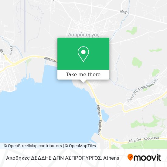 Αποθήκες ΔΕΔΔΗΕ ΔΠΝ ΑΣΠΡΟΠΥΡΓΟΣ map