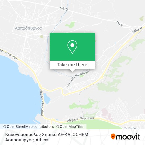 Καλογεροπουλος Χημικά ΑΕ-KALOCHEM Ασπροπυργος map