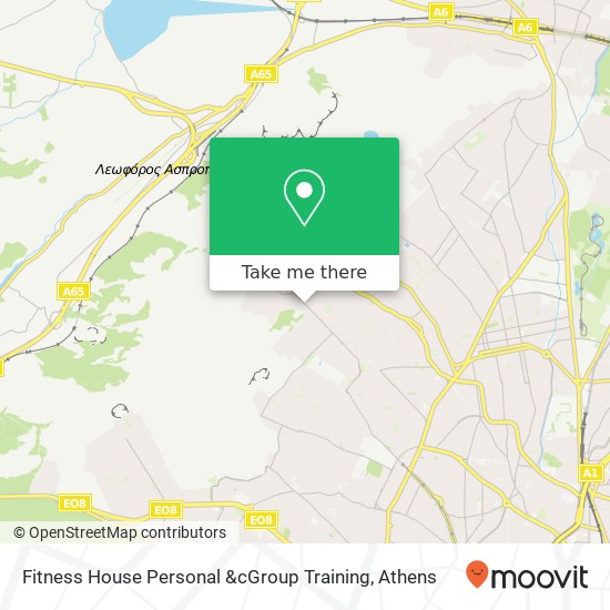 Fitness House Personal &cGroup Training map
