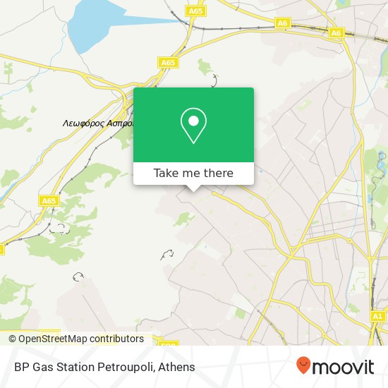 BP Gas Station Petroupoli map