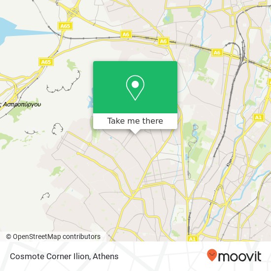 Cosmote Corner Ilion map