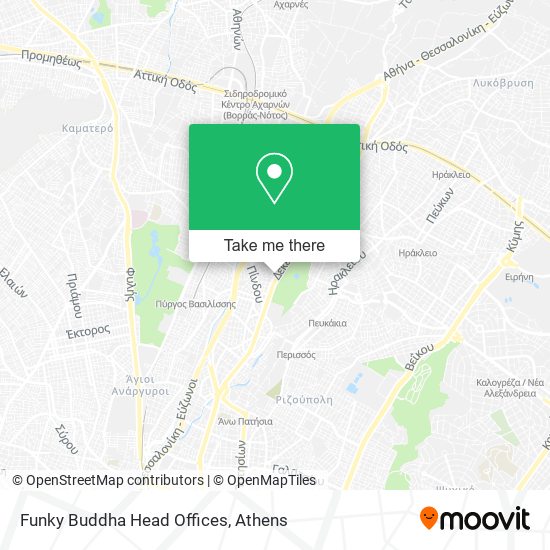 Funky Buddha Head Offices map