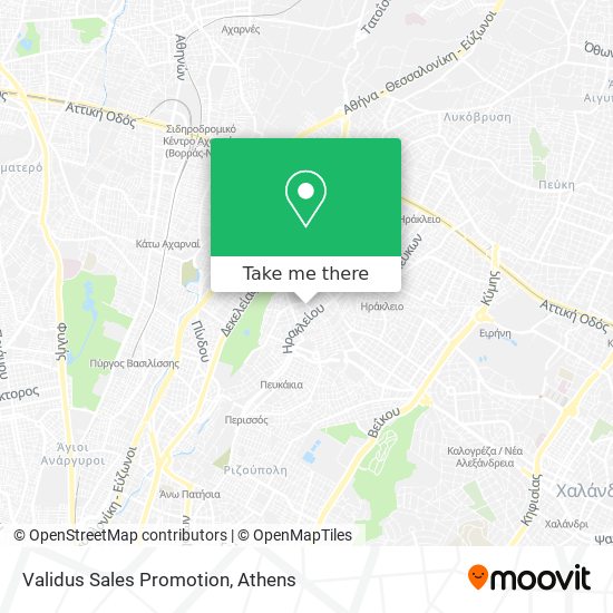 Validus Sales Promotion map