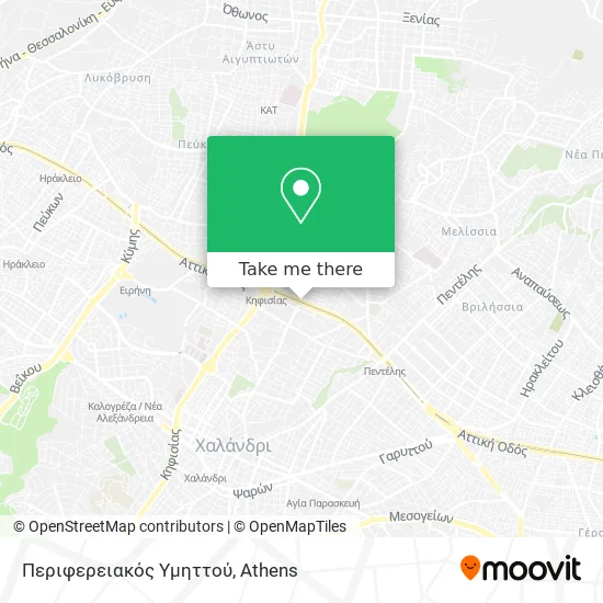 Περιφερειακός Υμηττού map