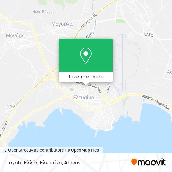 Toyota Ελλάς Ελευσίνα map