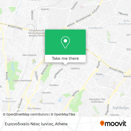 Ειρηνοδικείο Νέας Ιωνίας map
