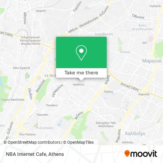 NBA Internet Cafe map
