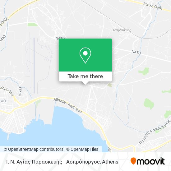Ι. Ν. Αγίας Παρασκευής - Ασπρόπυργος map