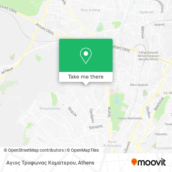 Αγιος Τρυφωνας Καματερου map