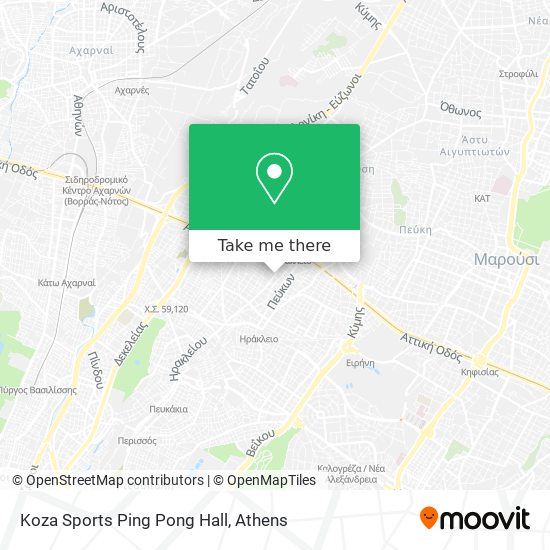 Koza Sports Ping Pong Hall map