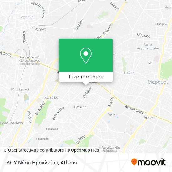 ΔΟΥ Νέου Ηρακλείου map