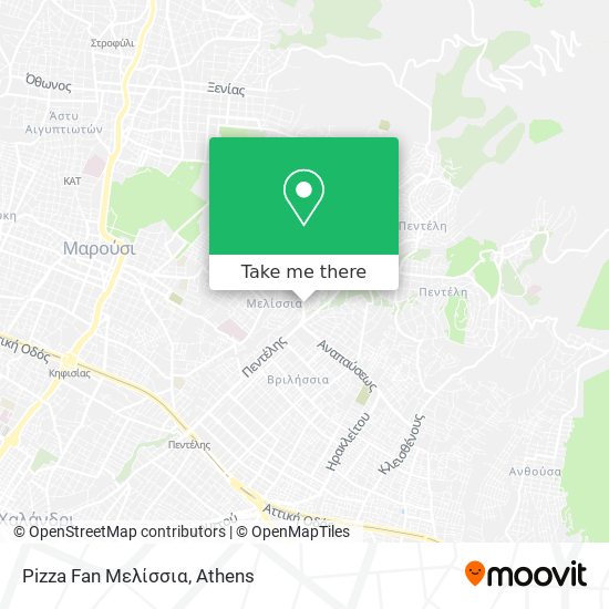 Pizza Fan Μελίσσια map