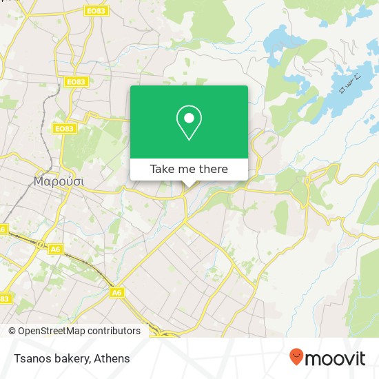 Tsanos bakery map