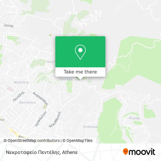 Νεκροταφείο Πεντέλης map