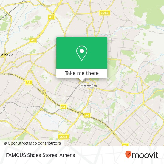 FAMOUS Shoes Stores map
