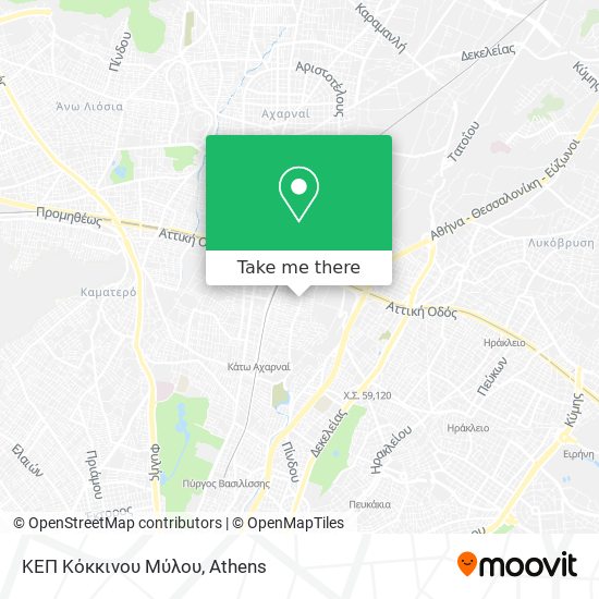 ΚΕΠ Κόκκινου Μύλου map