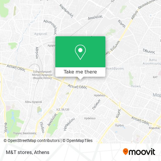 M&T stores map