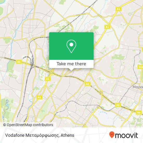 Vodafone Μεταμόρφωσης map