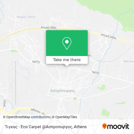 Τιγκας - Eco Carpet @Ασπροπυργος map