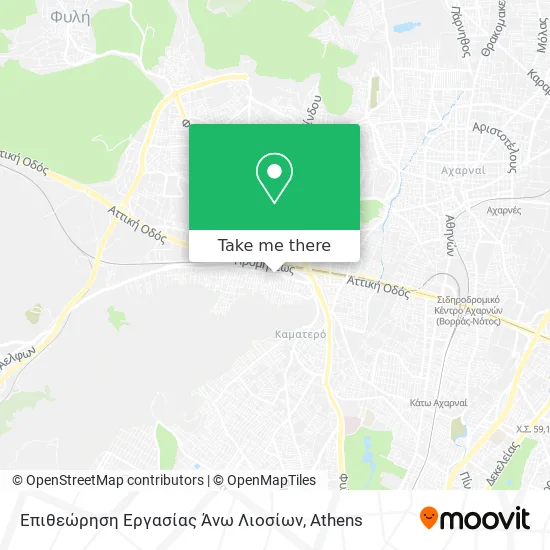 Επιθεώρηση Εργασίας Άνω Λιοσίων map