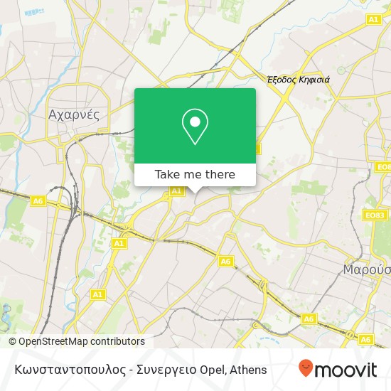 Κωνσταντοπουλος - Συνεργειο Opel map