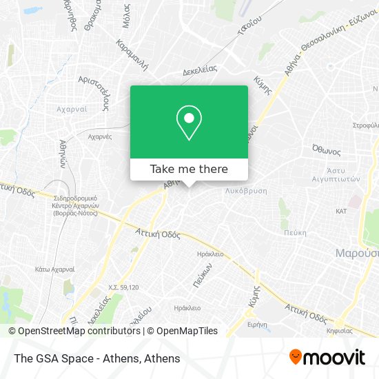 The GSA Space - Athens map