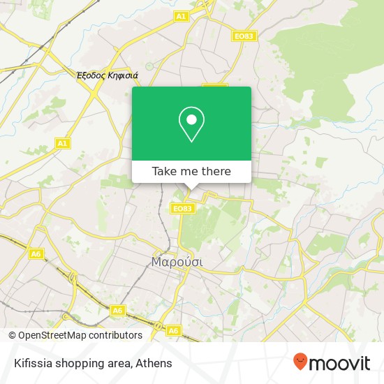 Kifissia shopping area map